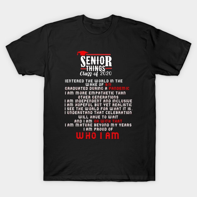 senior thing 2020 class of 2020 graduation gift T-Shirt by DODG99